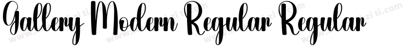 Gallery Modern Regular Regular字体转换
